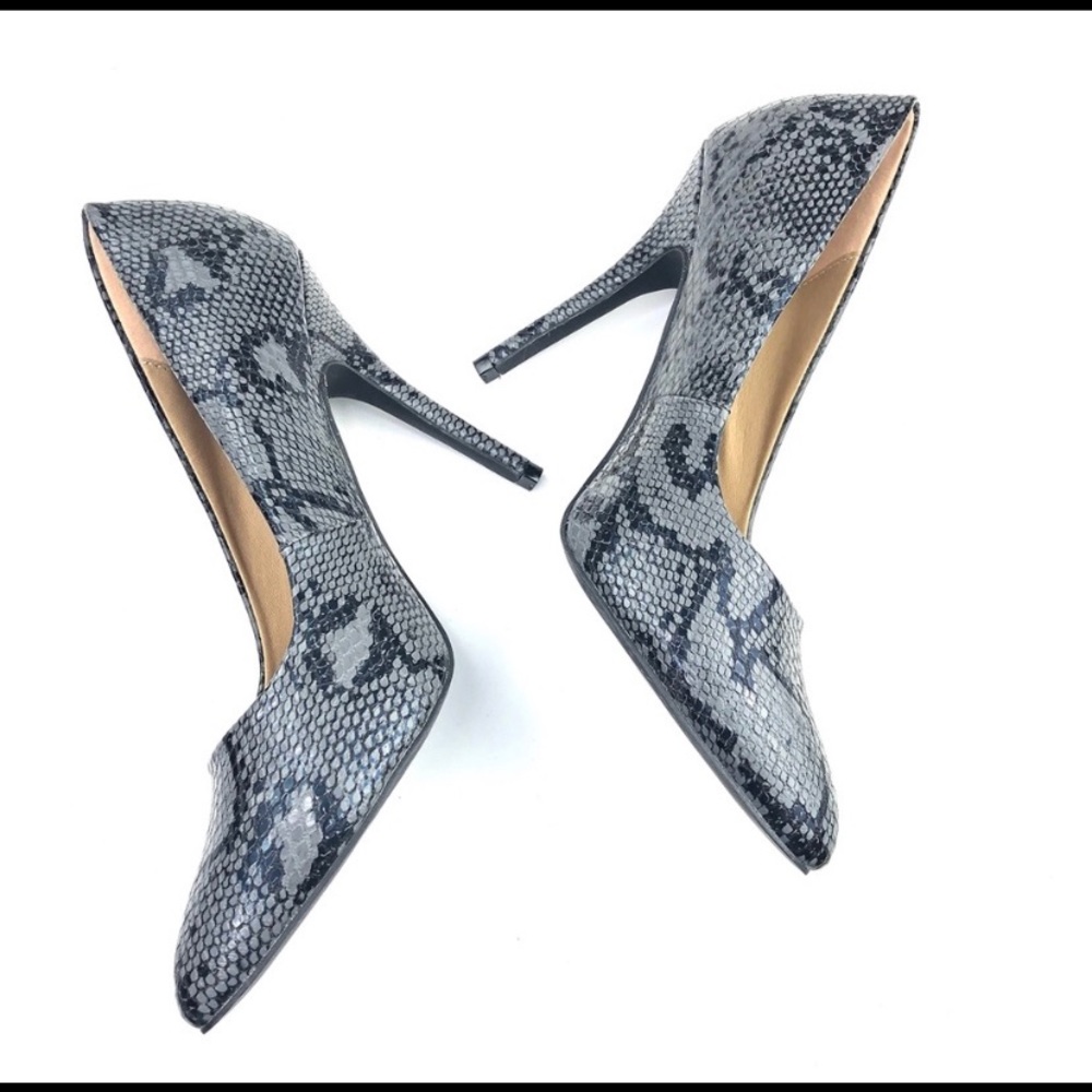 Riverberry | Snakeskin Python Stiletto Heel Grey - image 3